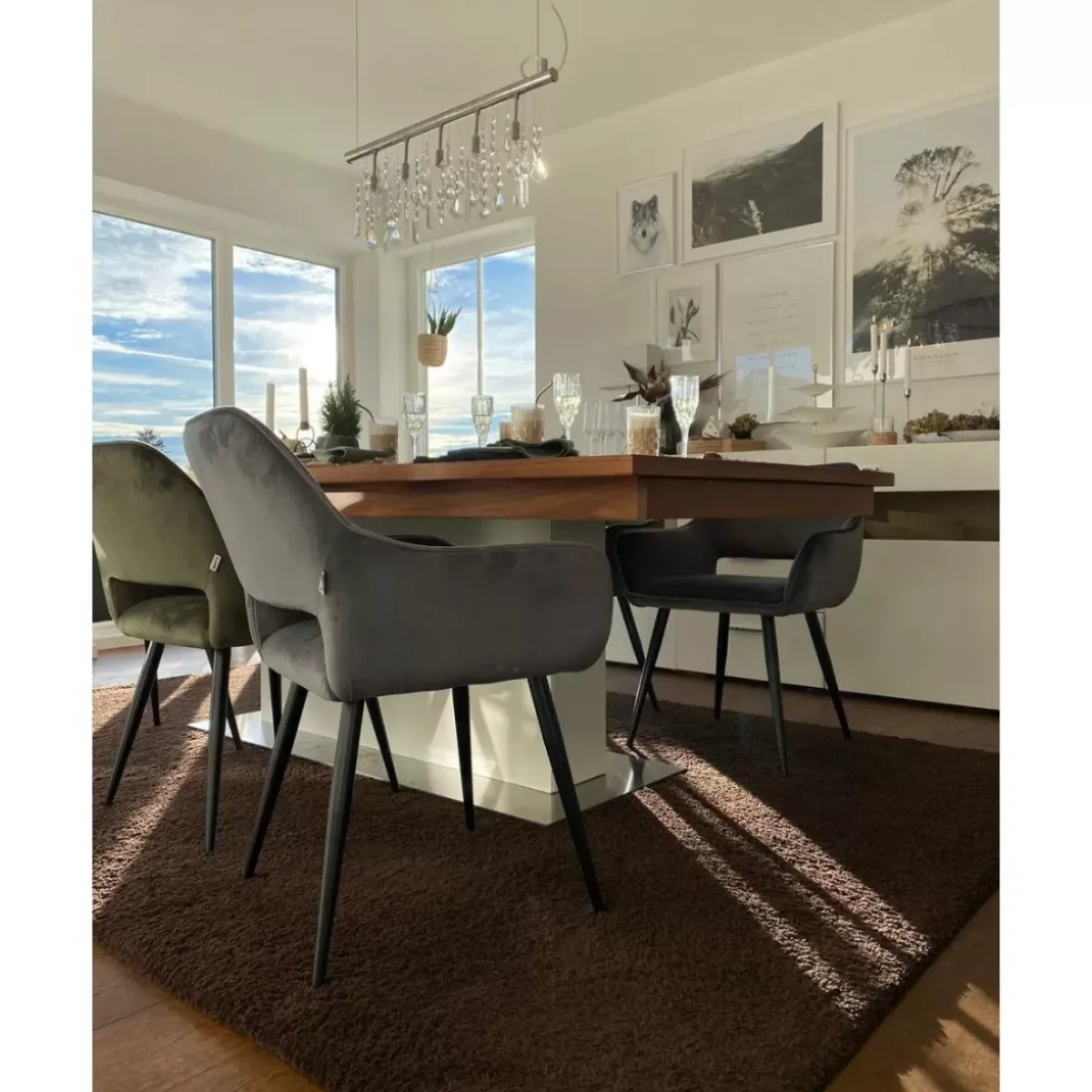 KARE Design Armlehnstuhl San Francisco Grau- Stühle