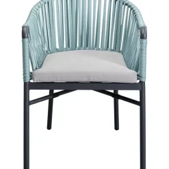 KARE Design Armlehnstuhl Santanyi Petrol- Outdoormöbel