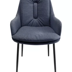 KARE Design Armlehnstuhl Thea Dunkelgrau- Stühle