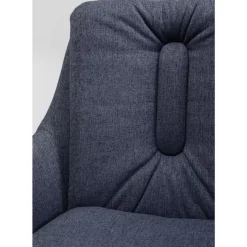 KARE Design Armlehnstuhl Thea Dunkelgrau- Stühle