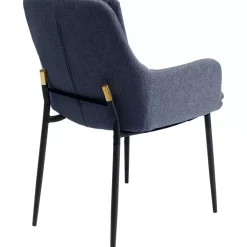 KARE Design Armlehnstuhl Thea Dunkelgrau- Stühle