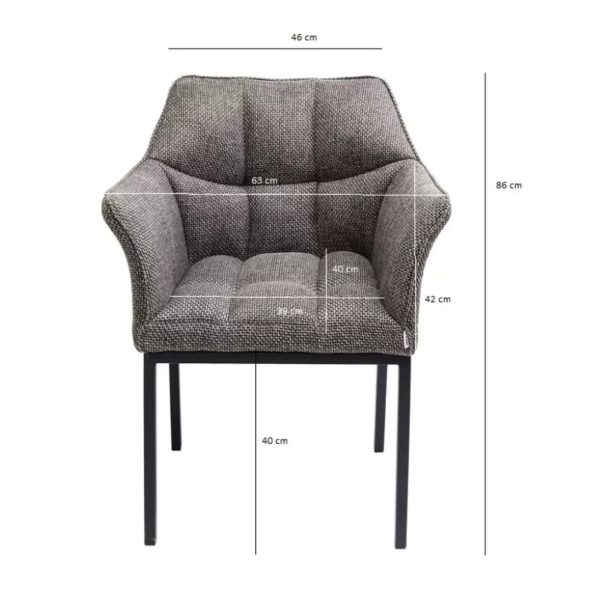 KARE Design Armlehnstuhl Thinktank- Stühle