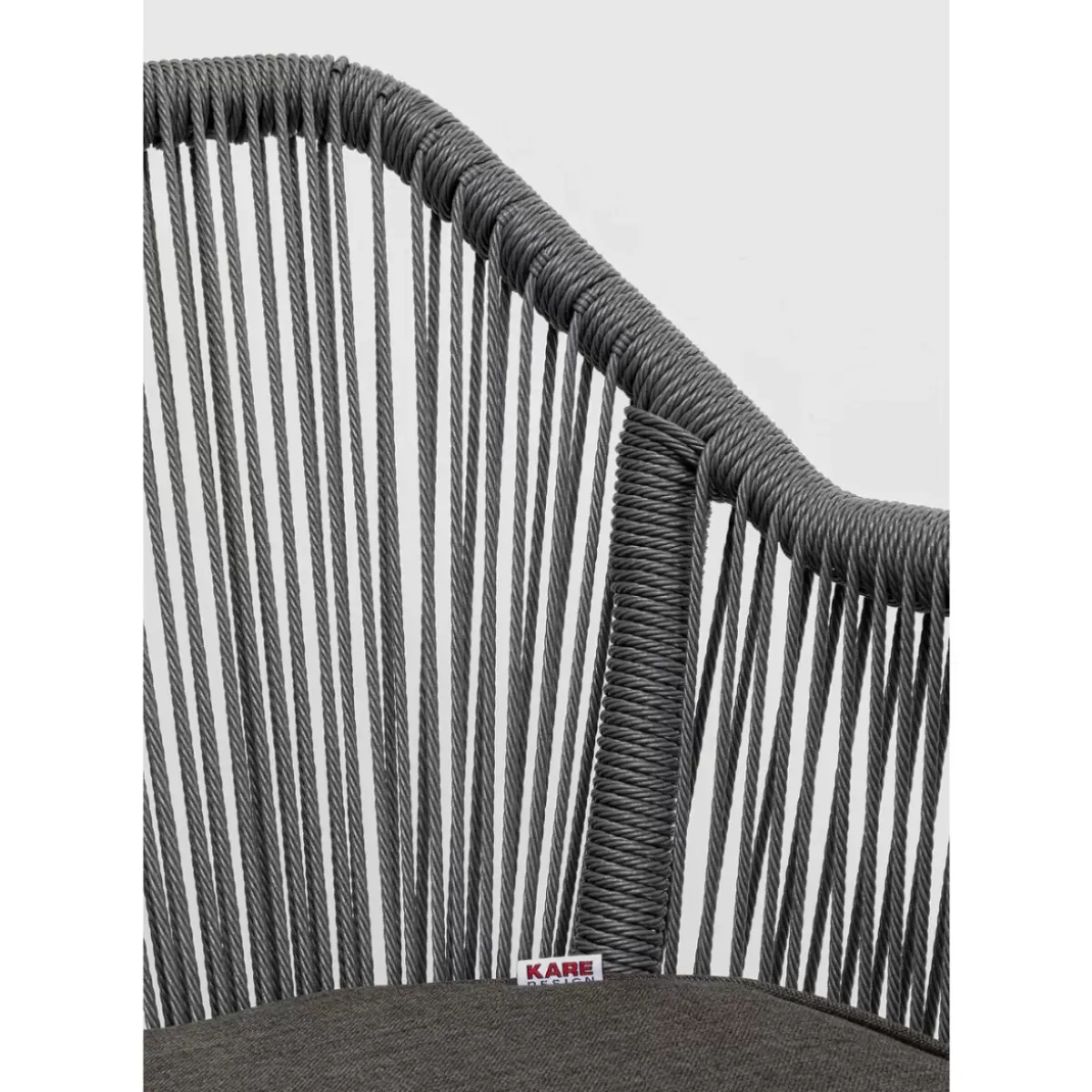 KARE Design Armlehnstuhl Wave Grau- Outdoormöbel