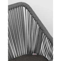 KARE Design Armlehnstuhl Wave Grau- Outdoormöbel