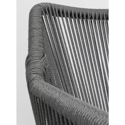 KARE Design Armlehnstuhl Wave Grau- Outdoormöbel