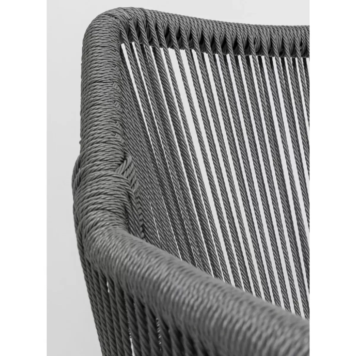 KARE Design Armlehnstuhl Wave Grau- Outdoormöbel