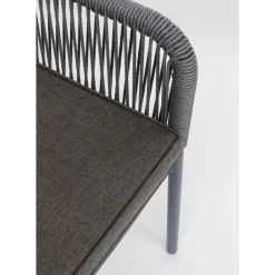 KARE Design Armlehnstuhl Wave Grau- Outdoormöbel