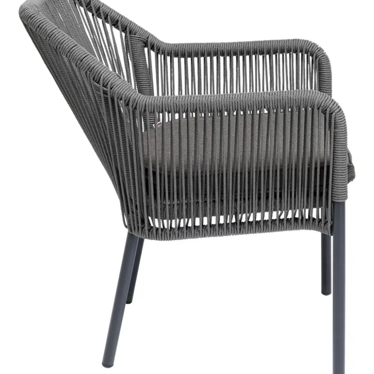 KARE Design Armlehnstuhl Wave Grau- Outdoormöbel