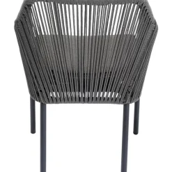 KARE Design Armlehnstuhl Wave Grau- Outdoormöbel