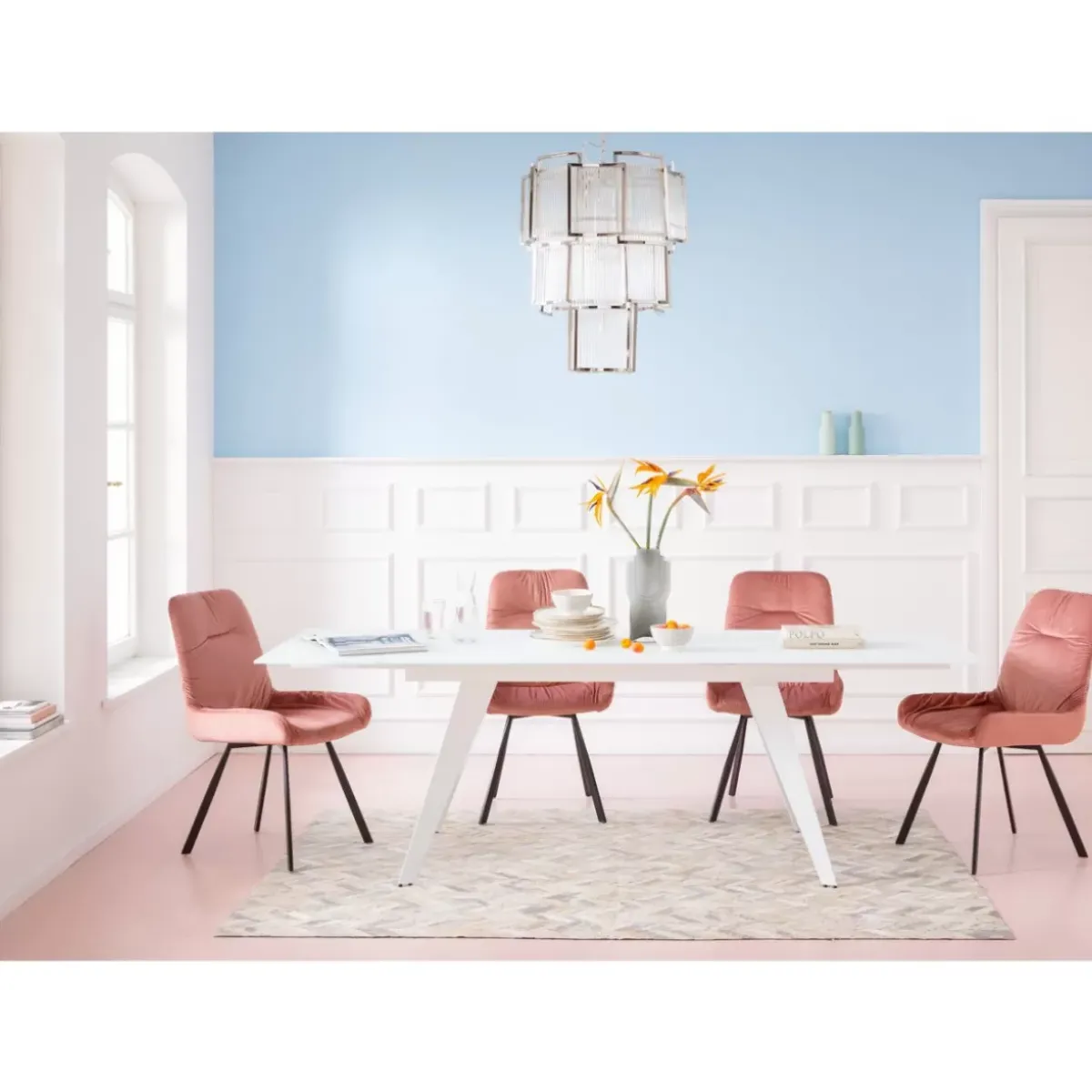 KARE Design Ausziehtisch Amsterdam Weiss 160(40+40)X90Cm- Tische