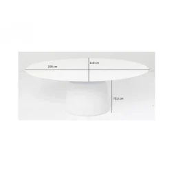 KARE Design Ausziehtisch Benvenuto Weiss 200(50)X110Cm- Tische