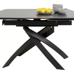 KARE Design Ausziehtisch Twist Schwarz 120(30+30)X90Cm- Tische