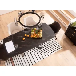 KARE Design Ausziehtisch Twist Schwarz 120(30+30)X90Cm- Tische