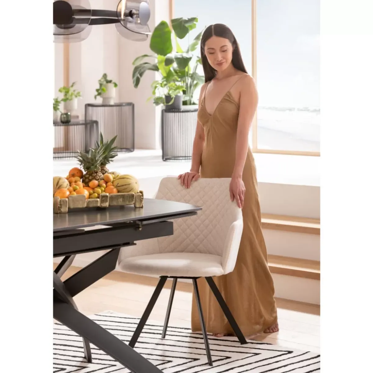 KARE Design Ausziehtisch Twist Schwarz 120(30+30)X90Cm- Tische