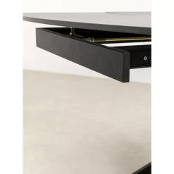 KARE Design Ausziehtisch Twist Schwarz 120(30+30)X90Cm- Tische