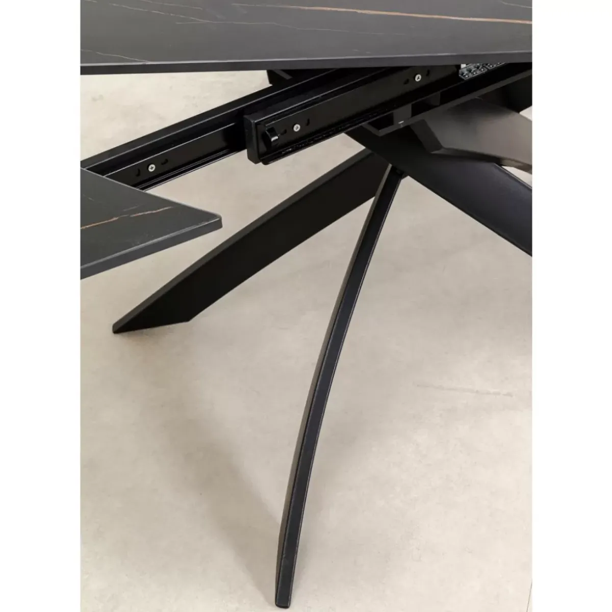 KARE Design Ausziehtisch Twist Schwarz 120(30+30)X90Cm- Tische