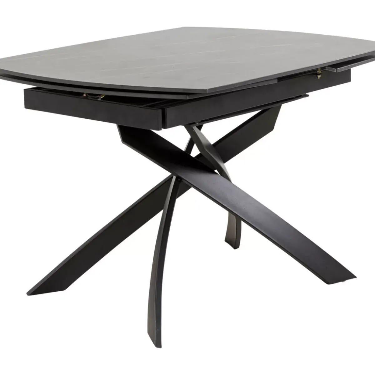 KARE Design Ausziehtisch Twist Schwarz 120(30+30)X90Cm- Tische
