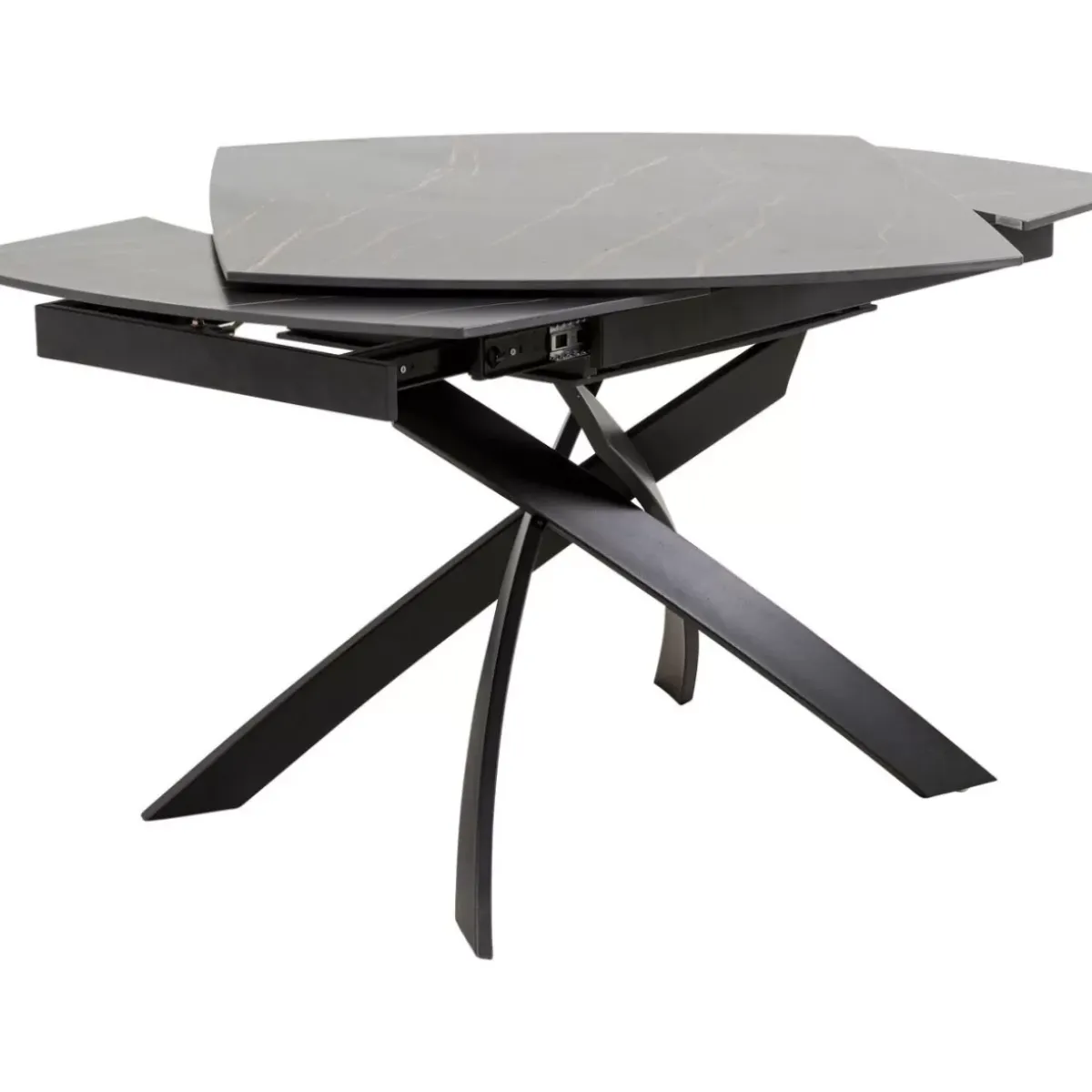KARE Design Ausziehtisch Twist Schwarz 120(30+30)X90Cm- Tische