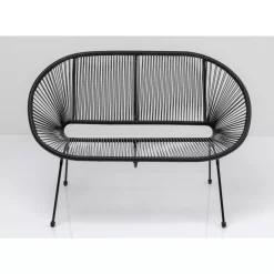 KARE Design Bank Acapulco Schwarz- Outdoormöbel