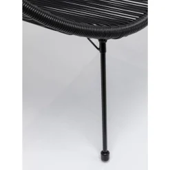 KARE Design Bank Acapulco Schwarz- Outdoormöbel