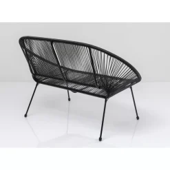 KARE Design Bank Acapulco Schwarz- Outdoormöbel