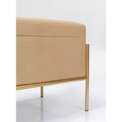 KARE Design Bank Buttons Storage Beige Klein- Sitzbänke