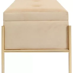 KARE Design Bank Buttons Storage Beige Klein- Sitzbänke