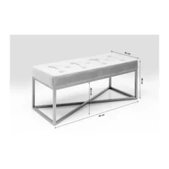 KARE Design Bank Crossover Croco Diva Bronze 90X40- Sitzbänke