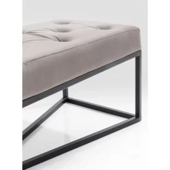 KARE Design Bank Crossover Grau Schwarz 150X40Cm- Sitzbänke
