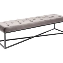 KARE Design Bank Crossover Grau Schwarz 150X40Cm- Sitzbänke