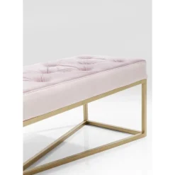 KARE Design Bank Crossover Rose Messing 150X40Cm- Sitzbänke