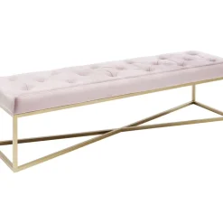 KARE Design Bank Crossover Rose Messing 150X40Cm- Sitzbänke