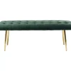 KARE Design Bank Dallas Velvet Grun 110Cm- Sitzbänke