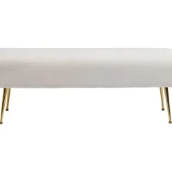KARE Design Bank Deria Velvet Creme 110Cm- Sitzbänke