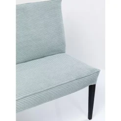 KARE Design Bank Ledro Cord Blau 165Cm- Sitzbänke