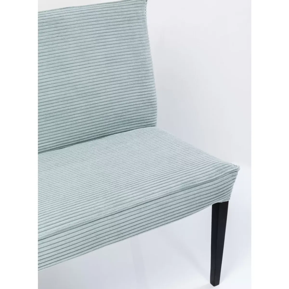 KARE Design Bank Ledro Cord Blau 165Cm- Sitzbänke