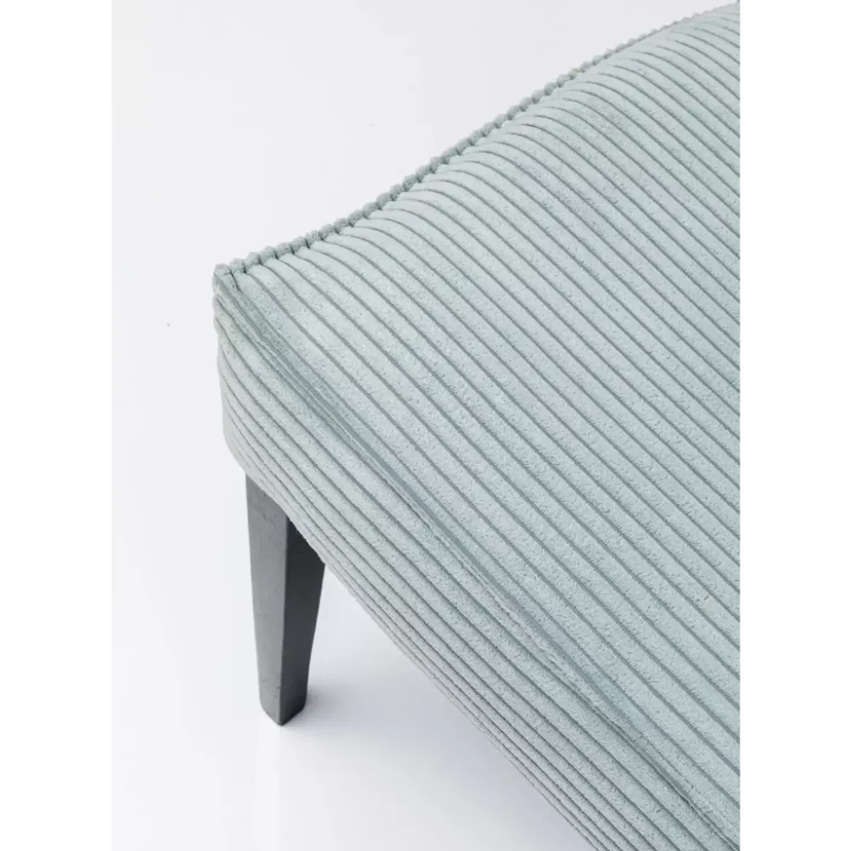 KARE Design Bank Ledro Cord Blau 165Cm- Sitzbänke