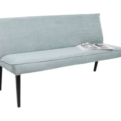 KARE Design Bank Ledro Cord Blau 165Cm- Sitzbänke