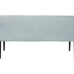 KARE Design Bank Ledro Cord Blau 165Cm- Sitzbänke