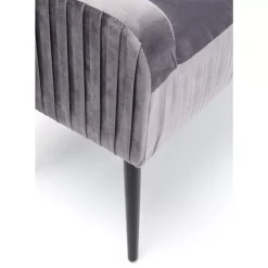 KARE Design Bank Lofty Grau Schwarz- Sitzbänke