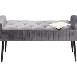 KARE Design Bank Lofty Grau Schwarz- Sitzbänke