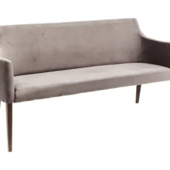 KARE Design Bank Mode Velvet Grau- Sitzbänke