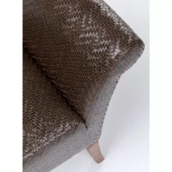 KARE Design Bank Motley Textum Braun- Sitzbänke