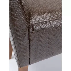 KARE Design Bank Motley Textum Braun- Sitzbänke