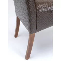 KARE Design Bank Motley Textum Braun- Sitzbänke