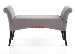 KARE Design Bank Motley Velvet Silvergrey- Sitzbänke