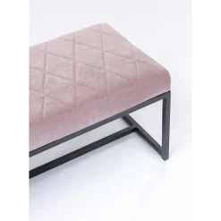 KARE Design Bank Smart Rosa Schwarz 150X40Cm- Sitzbänke