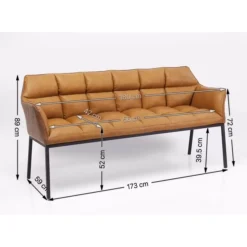 KARE Design Bank Thinktank Braun- Sitzbänke