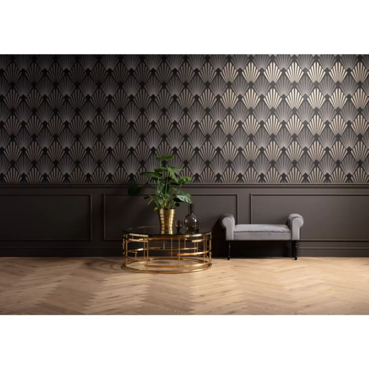 KARE Design Bank Wing Grau- Sitzbänke