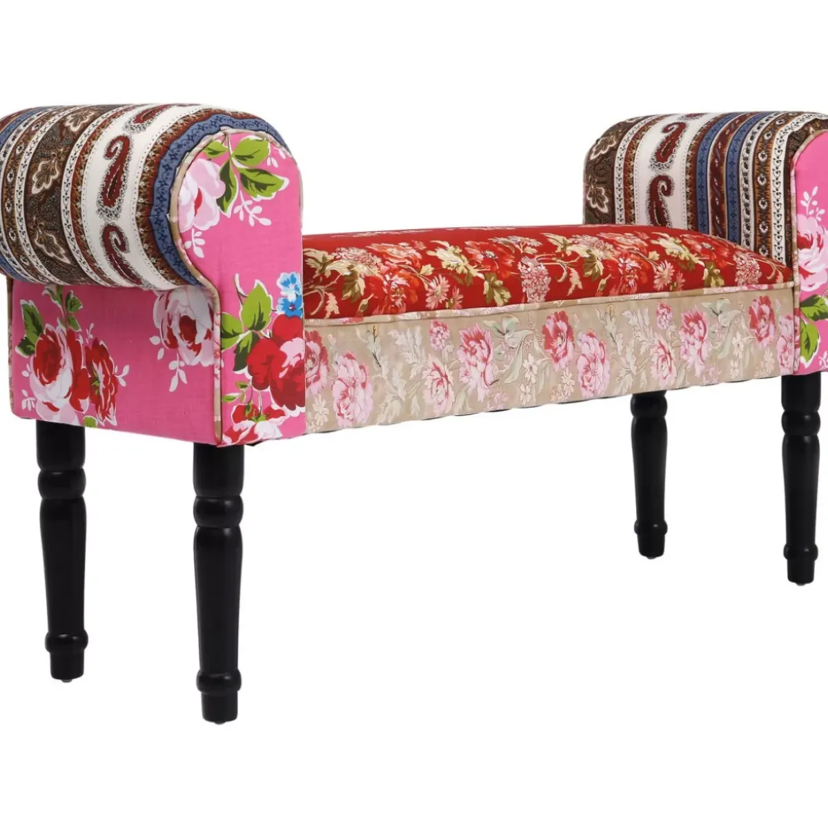 KARE Design Bank Wing Patchwork Red- Sitzbänke